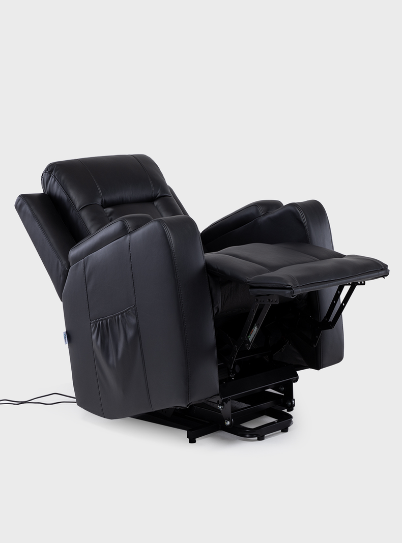 BERGER STAND UP BLACK CON VIBROMASAJE 8 PUNTOS + CONTROL REMOTO + CALEFACCION-4