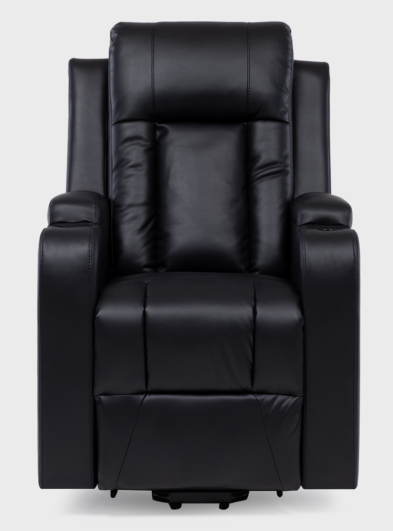 BERGER STAND UP BLACK CON VIBROMASAJE 8 PUNTOS + CONTROL REMOTO + CALEFACCION-5