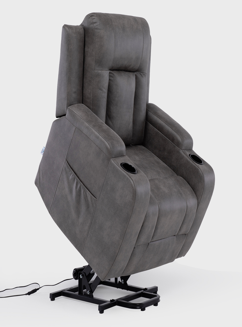 BERGER STAND UP GREY CON VIBROMASAJE 8 PUNTOS + CONTROL REMOTO + CALEFACCION-0