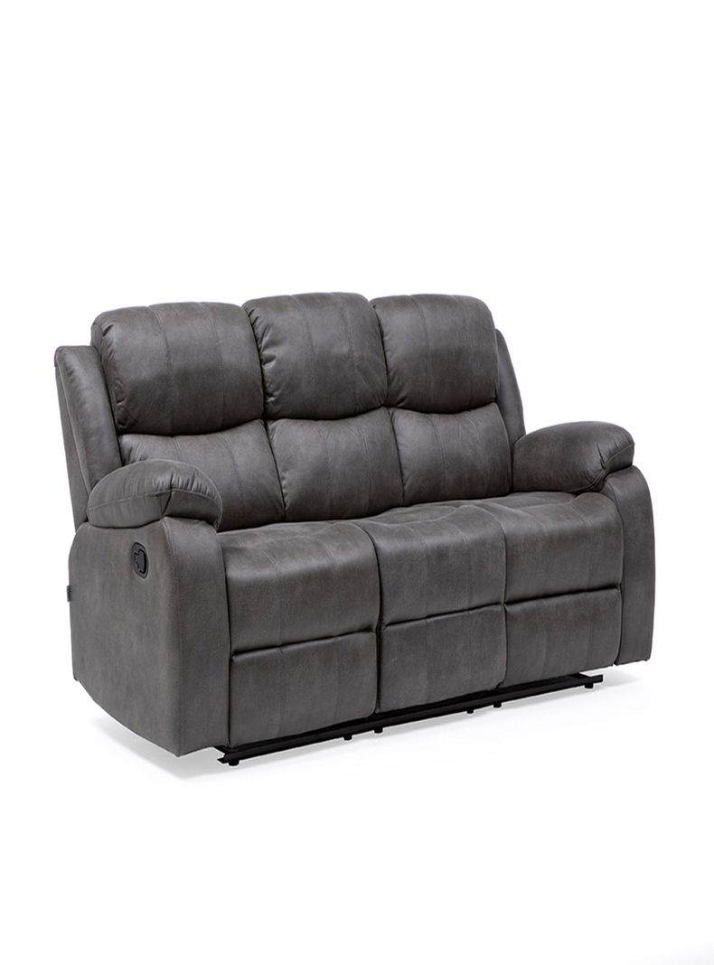 SOFA RECLINABLE CON POSAVASOS 3 CUERPOS ISABEL GREY-2