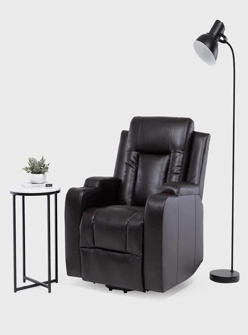 BERGER STAND UP BROWN CON VIBROMASAJE 8 PUNTOS + CONTROL REMOTO + CALEFACCION-1