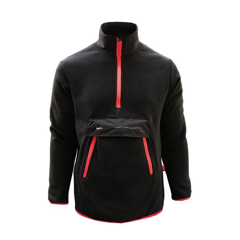 Poleron de polar Selk'n Modelo Anorak'300 Negro-0