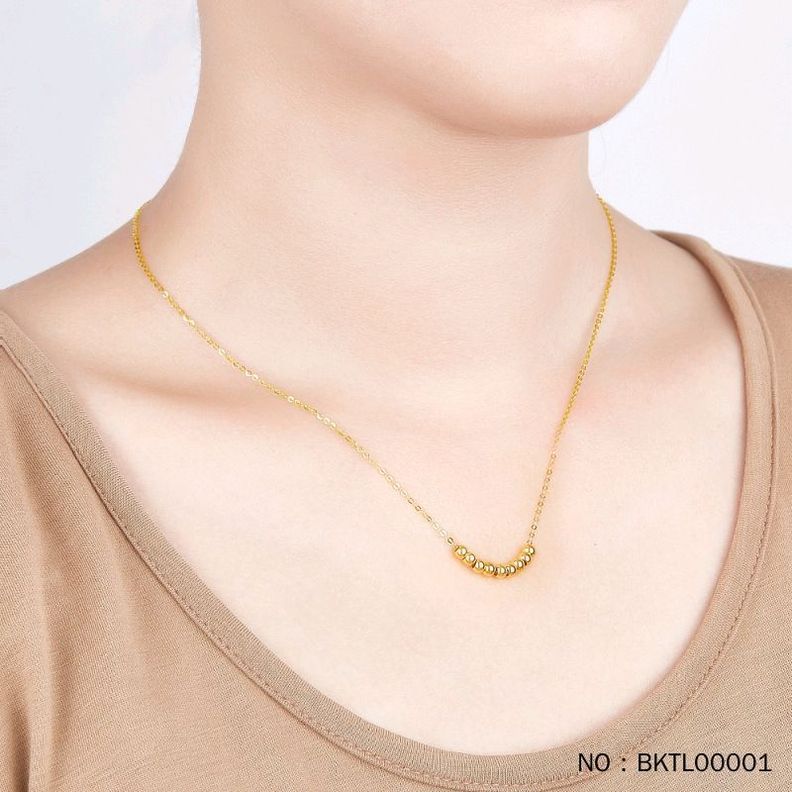 Cadena Eslabones Oro Amarillo 18k Pelotitas 18k-3