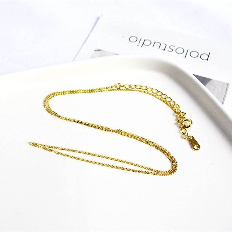 Cadena Baño Oro Amarillo 18 Kilates Grumet-1