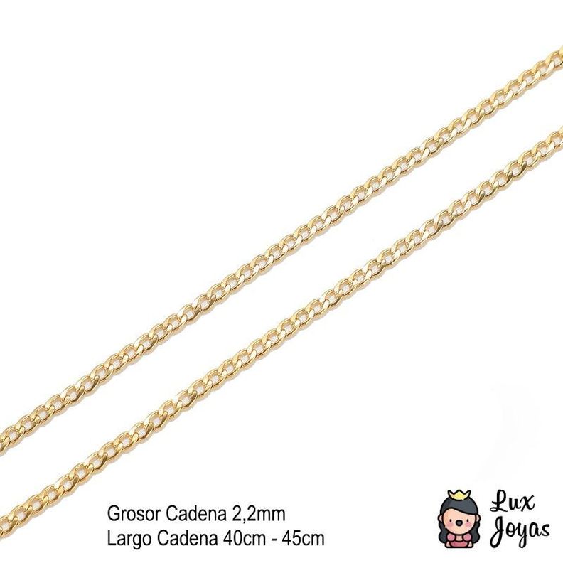 Cadena Baño Oro Amarillo 18 Kilates Grumet-5