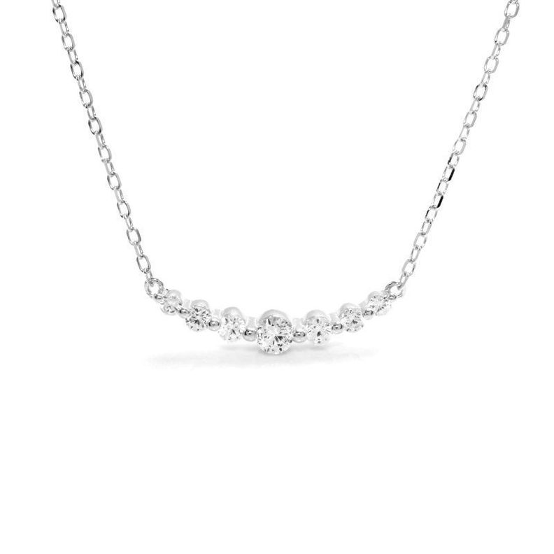 Collar Plata 925 Puntos Luz X7 Plateado