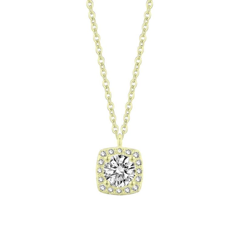 Collar Plata 925 Punto Luz Cuad