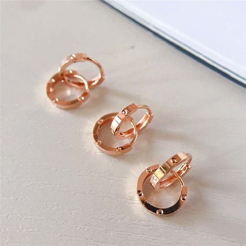 AROS ARGOLLAS DISEÑO ORO ROSADO 18K-3