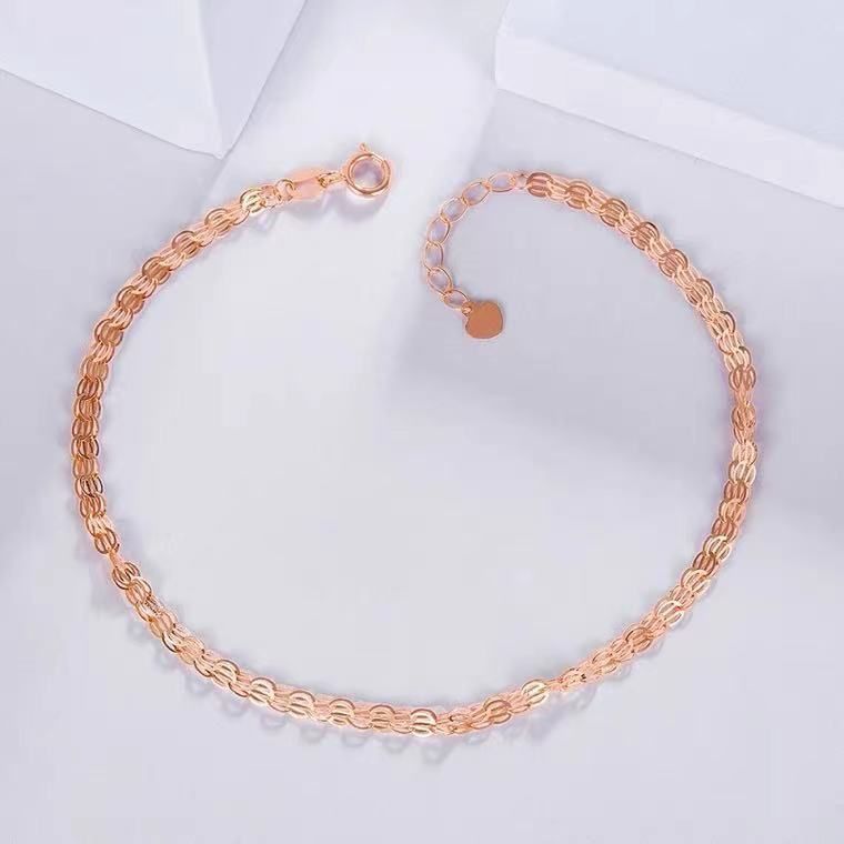 PULSERA COLA DE FÉNIX COMPLETA ORO ROSADO 18K-1