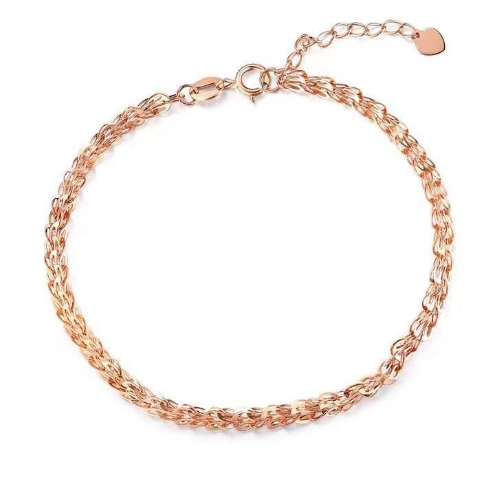 PULSERA COLA DE FÉNIX COMPLETA ORO ROSADO 18K-0
