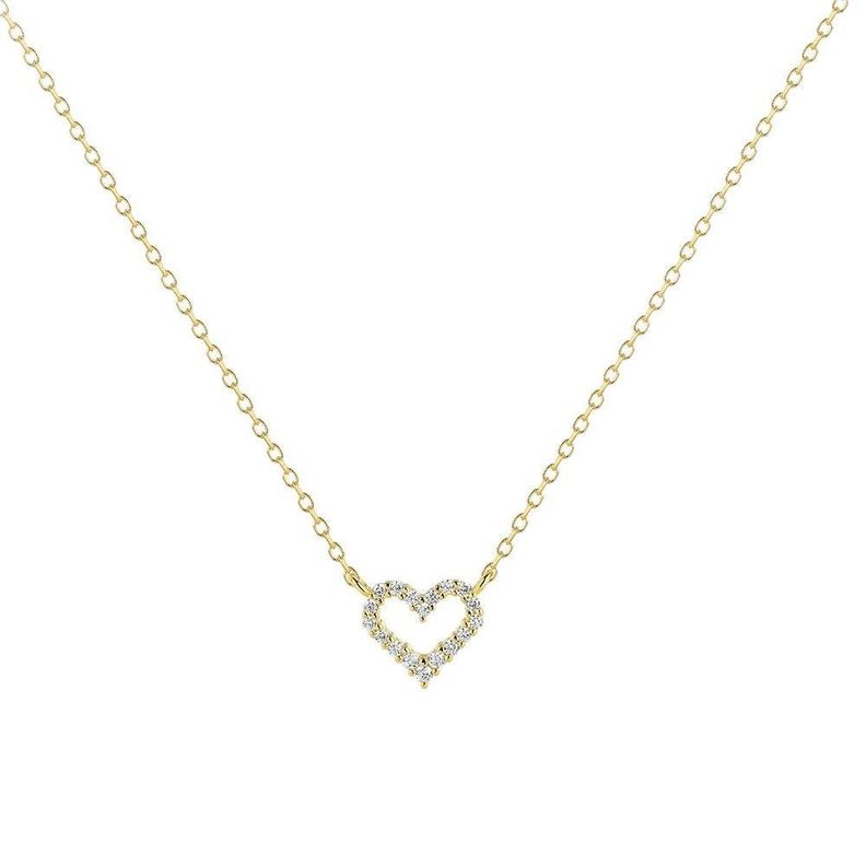 Collar Plata 925 Corazon Bord Bri