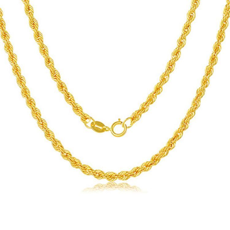 Cadena Turbillon 45cm Oro Amarillo 18k - AU750 L-0