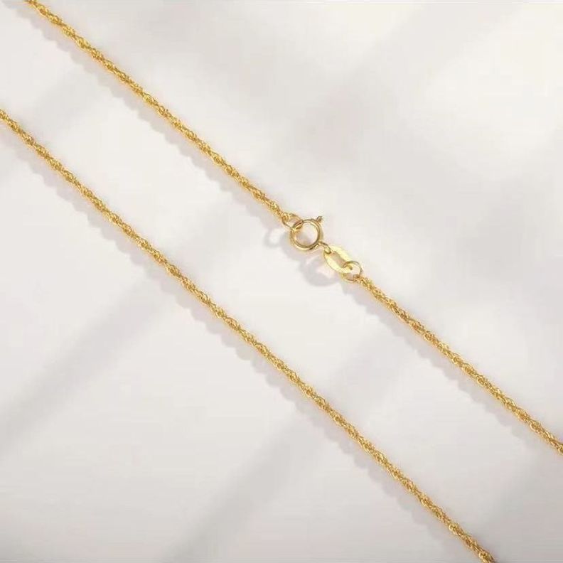 Cadena Turbillon 45cm Oro Amarillo 18k - AU750 L-3