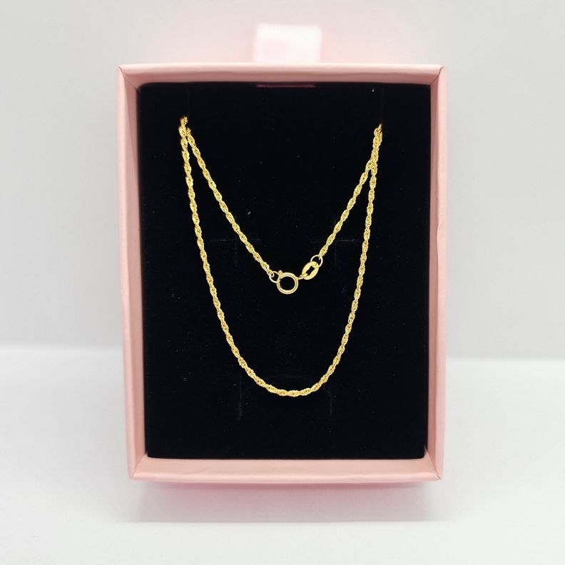 Cadena Turbillon 45cm Oro Amarillo 18k - AU750 L-4