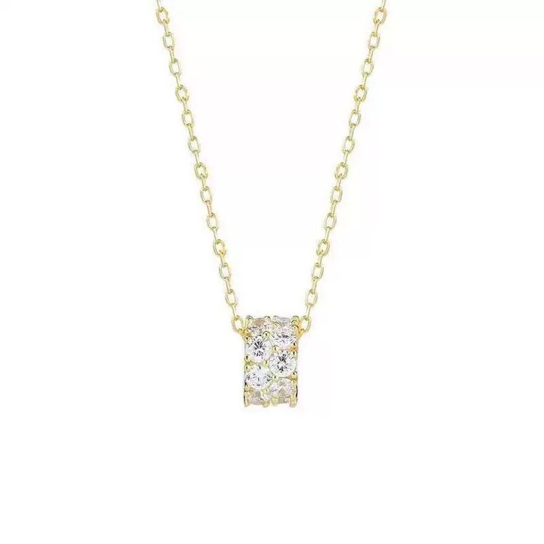 Collar Plata 925 Rueda Circones Dorado [ 710 ]