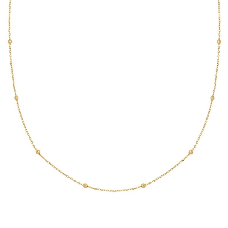 Cadena Pelotitas Oro Au750 - 18k Italiano-0