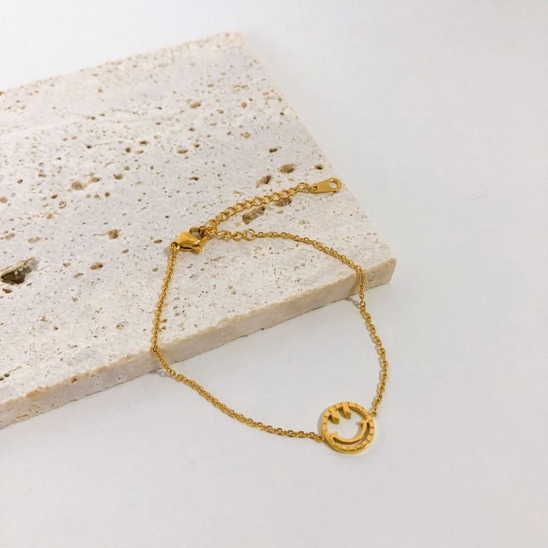 Pulsera Baño Oro Amarillo 18k Smile-1