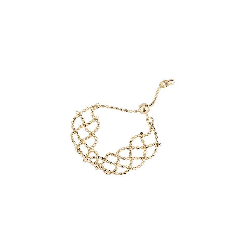 ANILLO ORO AMARILLO 18K PELOTITAS DISEÑO AJUSTABLE-0