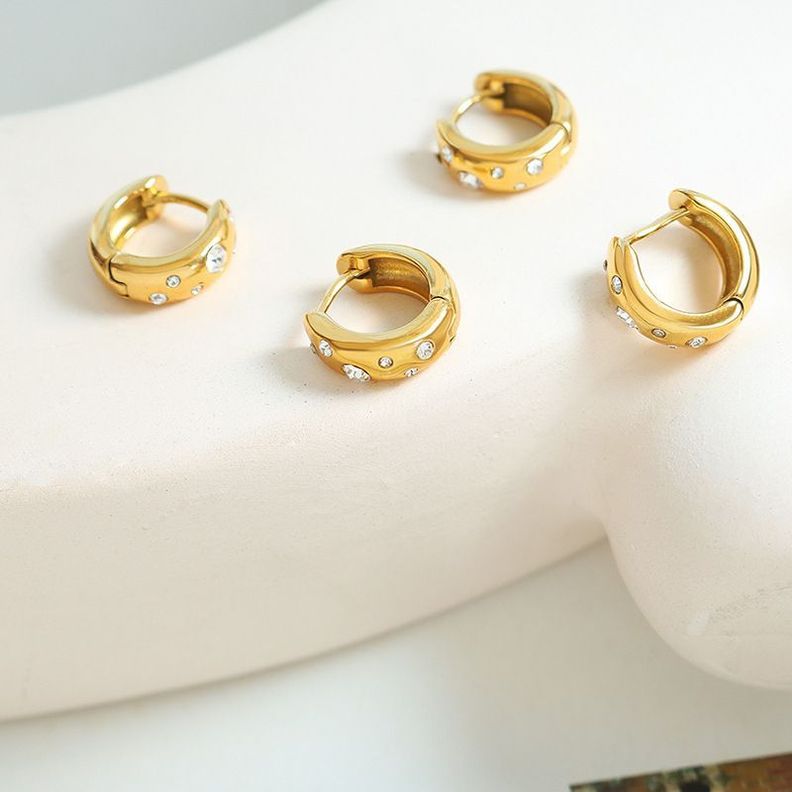 Aros Baño Oro Amarillo 18k Argollas Circones Dif-1