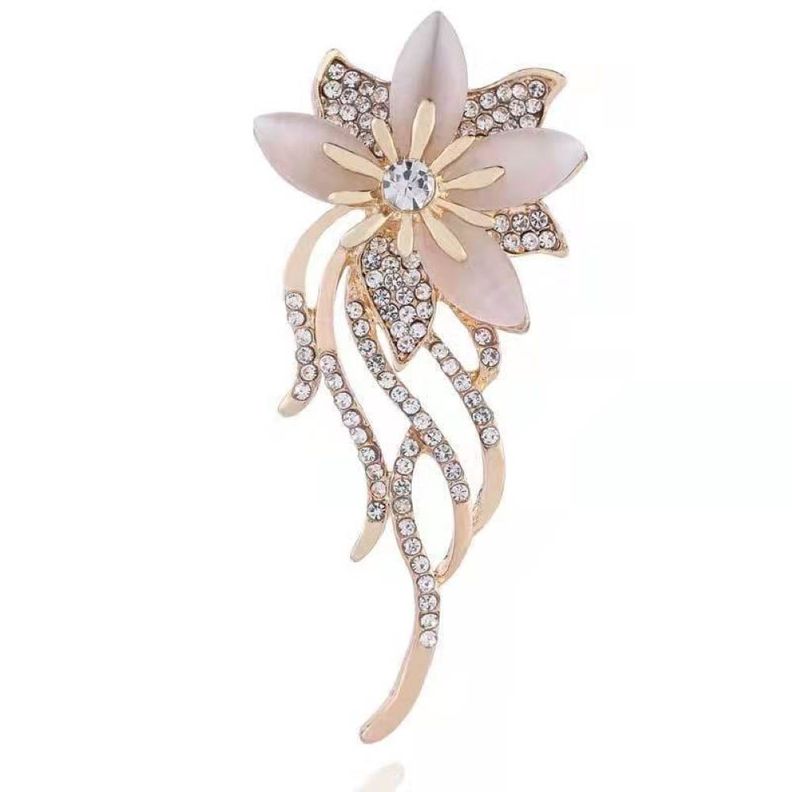 PRENDEDOR ALEACIÓN FLOR BRILLITOS