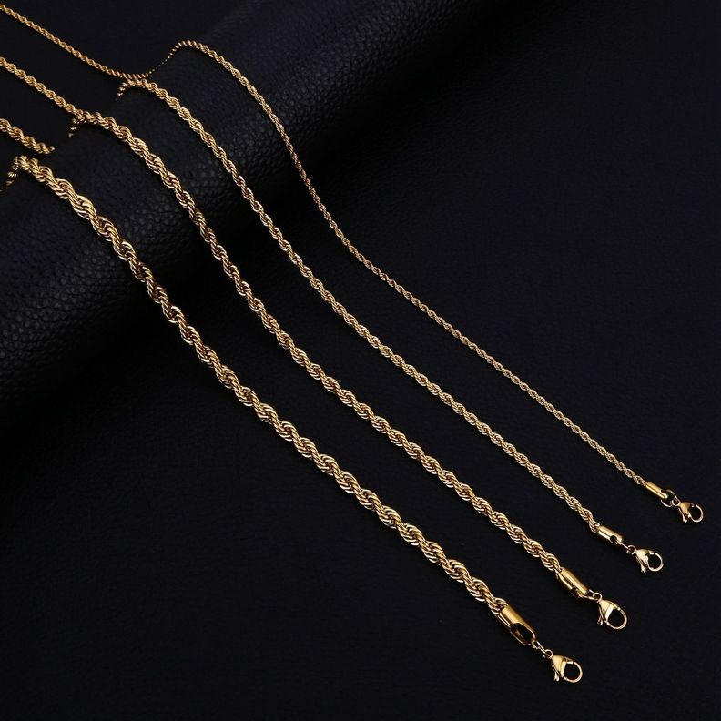 Cadena Baño Oro Amarillo 18k Turbillon L-1