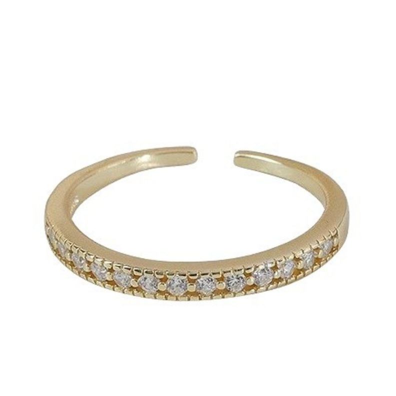 Anillo Plata 925 Medio Cintillo Bri