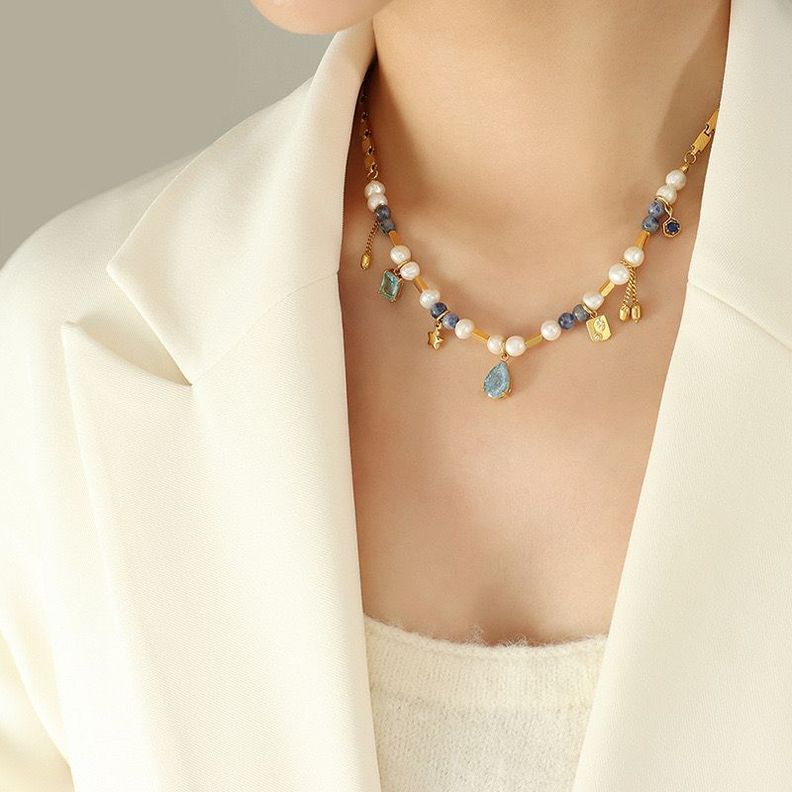 Collar Baño Oro 18k Perla Galaxia-3