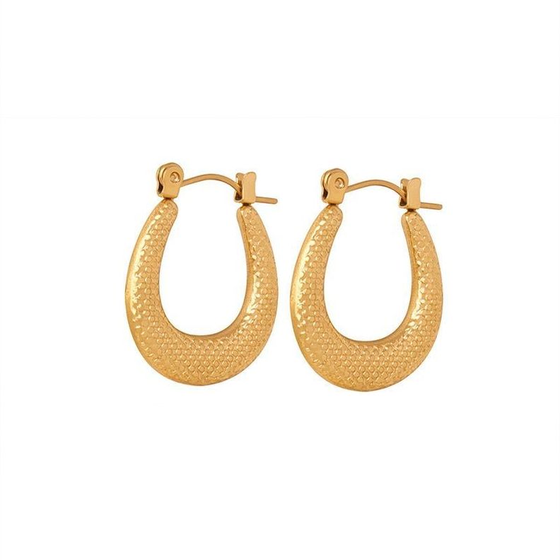 Aros Bano Oro 18k Argollas Bote Puntos Dorado