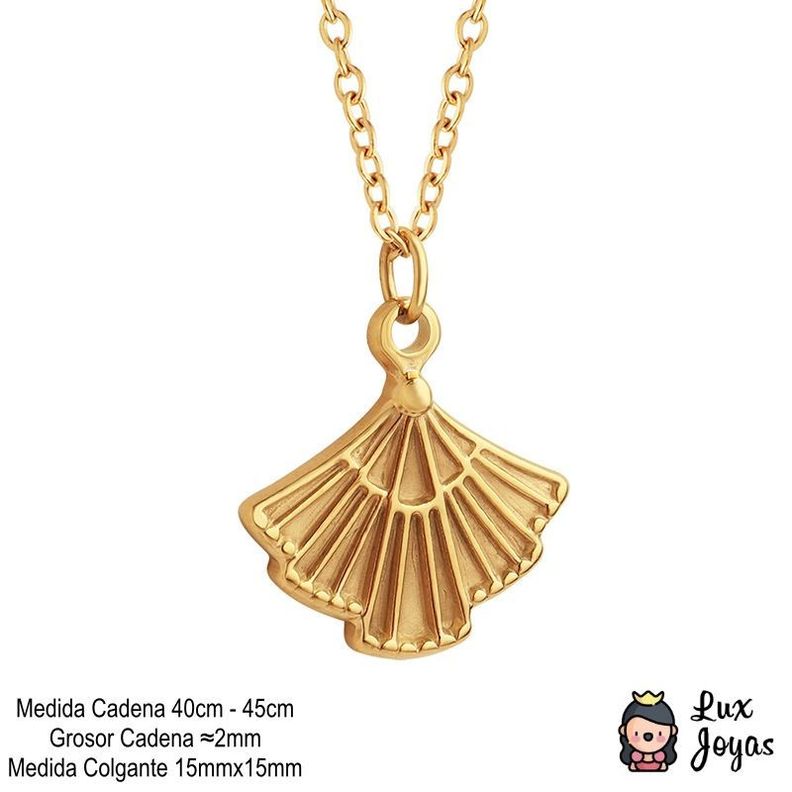 Collar Baño Oro Amarillo 18 Kilates Vestido-3
