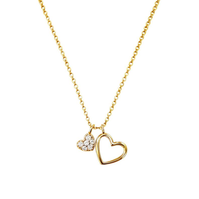 Collar Plata 925 Corazon Dob Lisbri