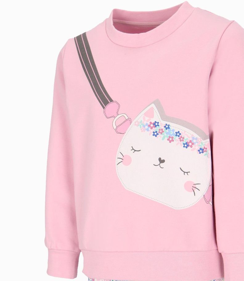 Conjunto niña con cartera rosado 4 Kids-3