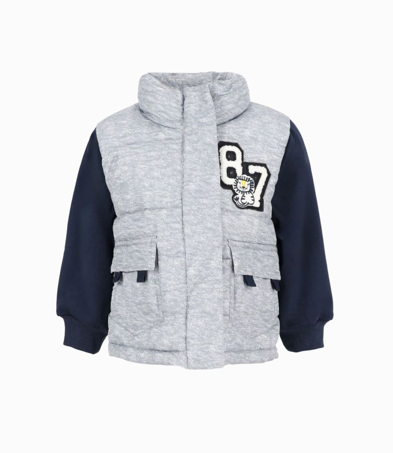 Chaqueta bebés bicolor gris 4 Kids-0