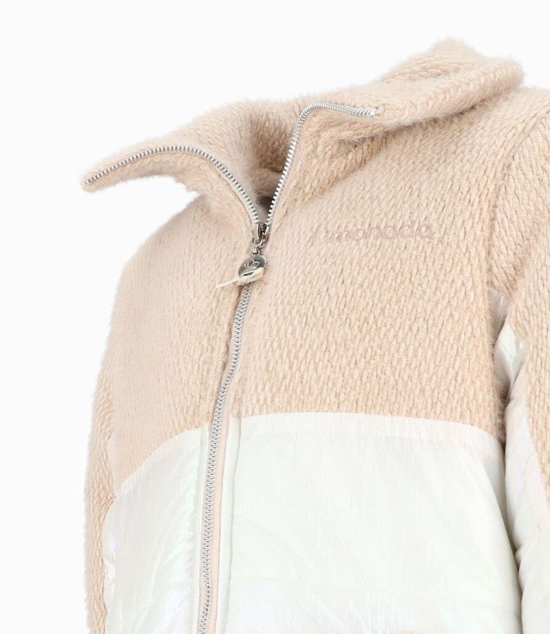Chaqueta niña metalizada beige Limonada-2