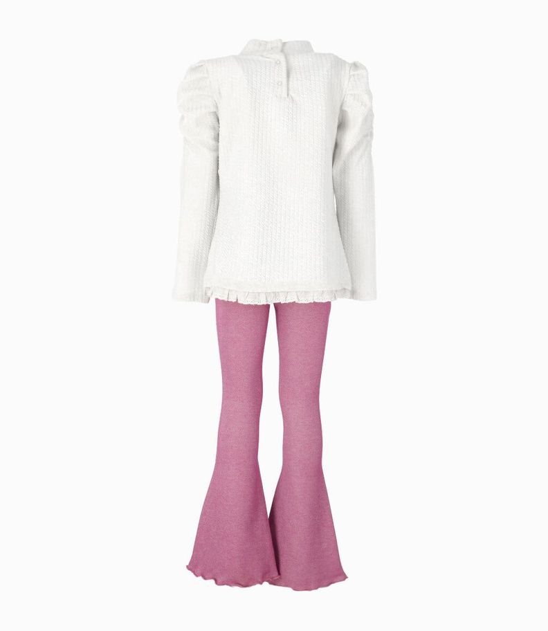 Conjunto niña love blanco Limonada-1