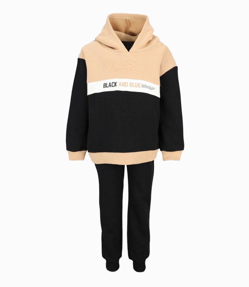 Buzo niño con diseño beige Black and Blue-0
