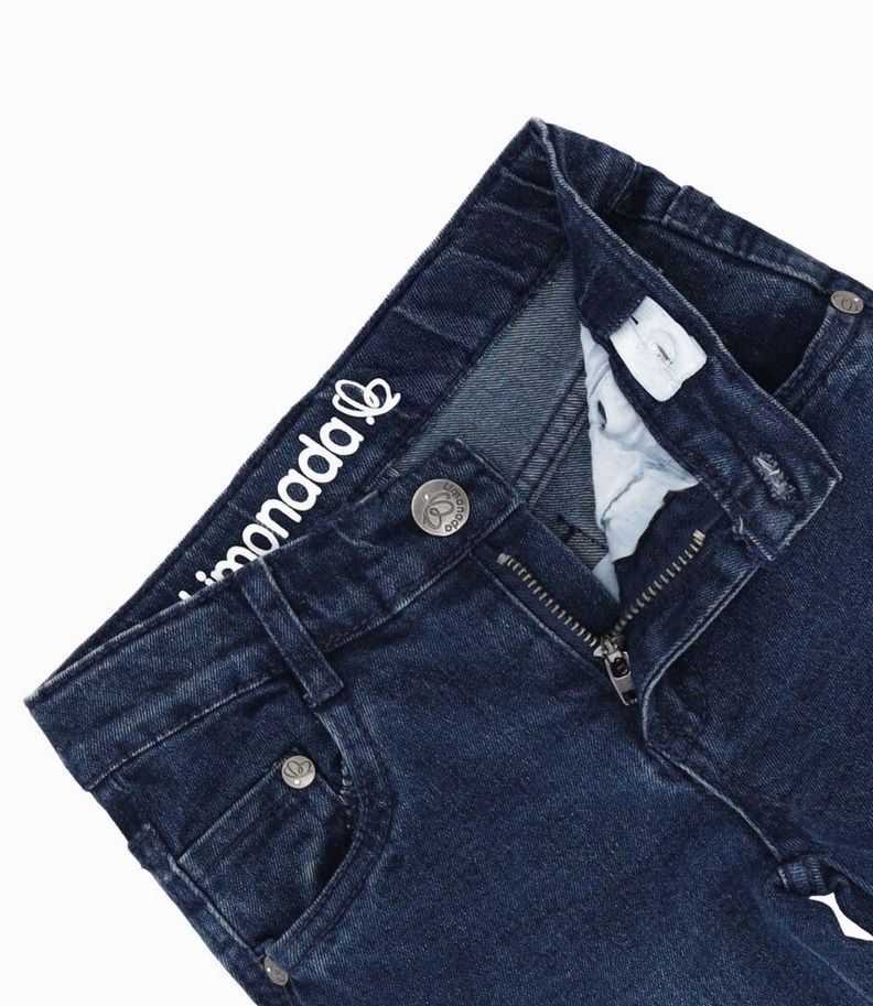 Jeans bebés con diseño azul marino Limonada-2