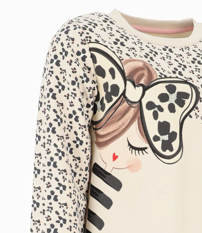 Conjunto niña con diseño gris 4 Kids-2