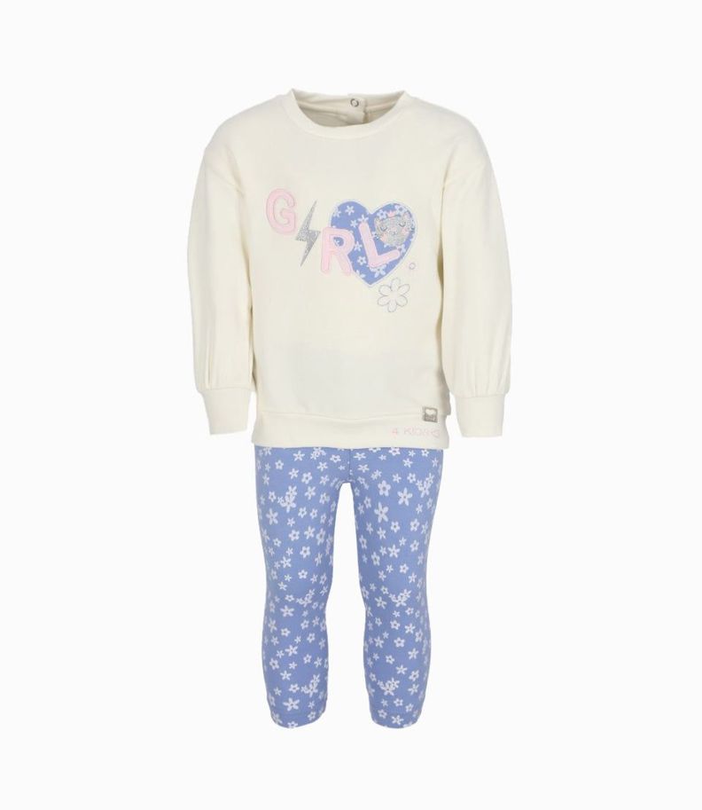 Conjunto bebés girl blanco 4 Kids-0