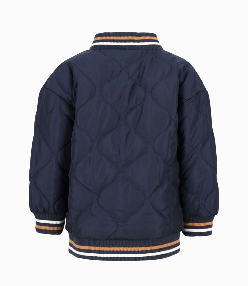 Chaqueta bebés bomber azul marino Black and Blue-2