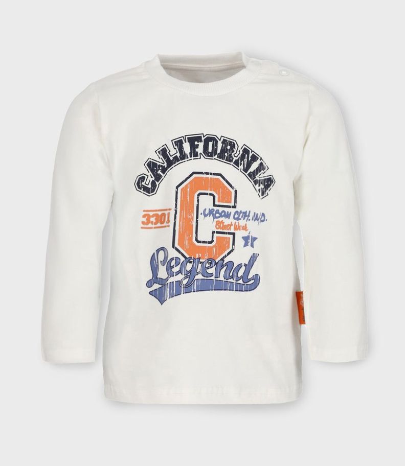 Polera bebés california blanco Black and Blue-0