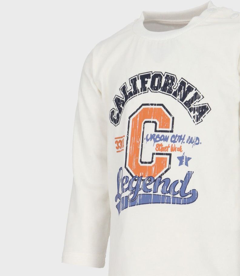 Polera bebés california blanco Black and Blue-2