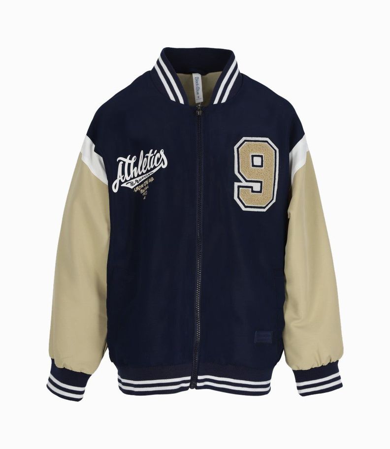 Chaqueta niño bomber azul marino Black and Blue-0