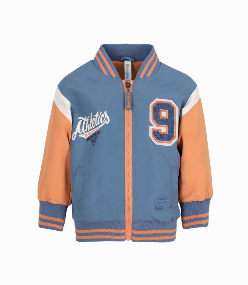 Chaqueta bebés bomber celeste Black and Blue-0