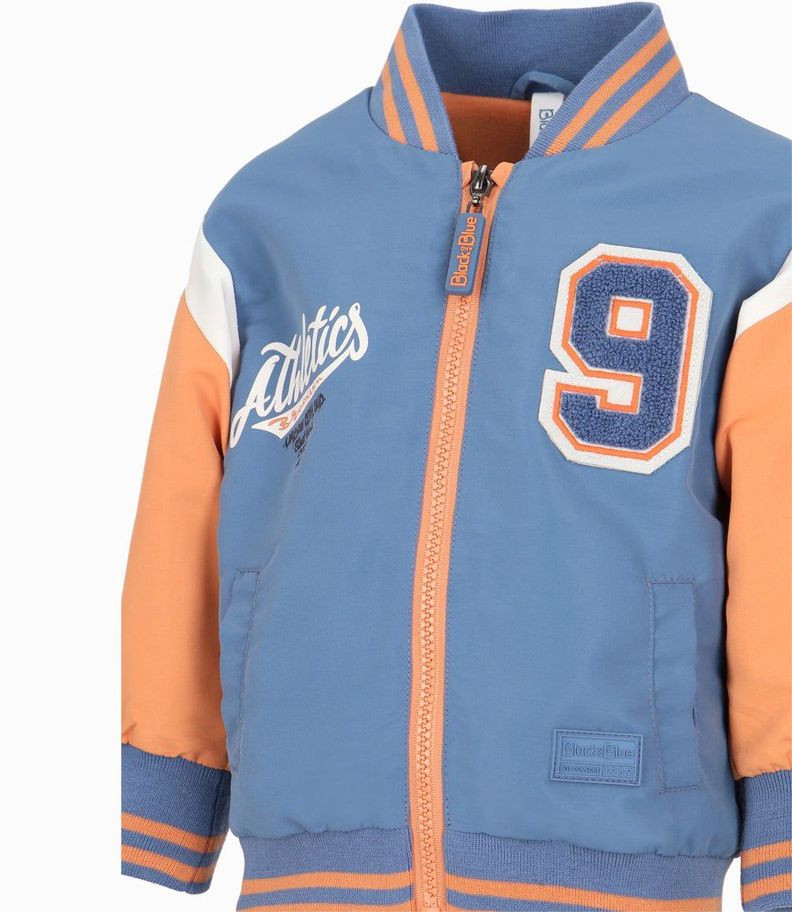 Chaqueta bebés bomber celeste Black and Blue-2
