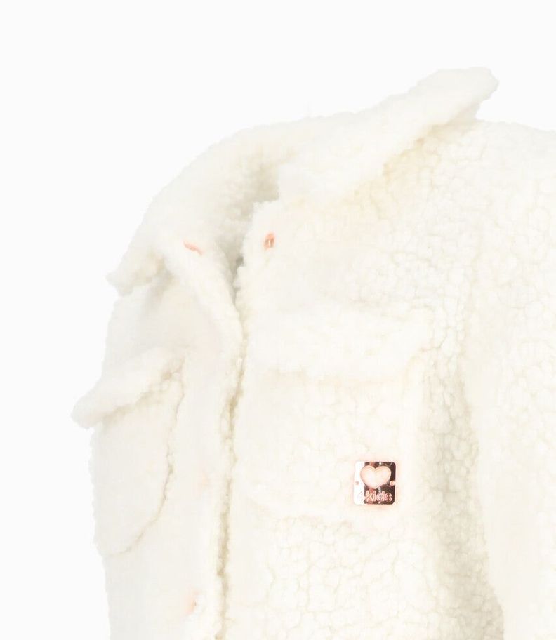 Chaqueta niña sherpa blanco 4 Kids-3