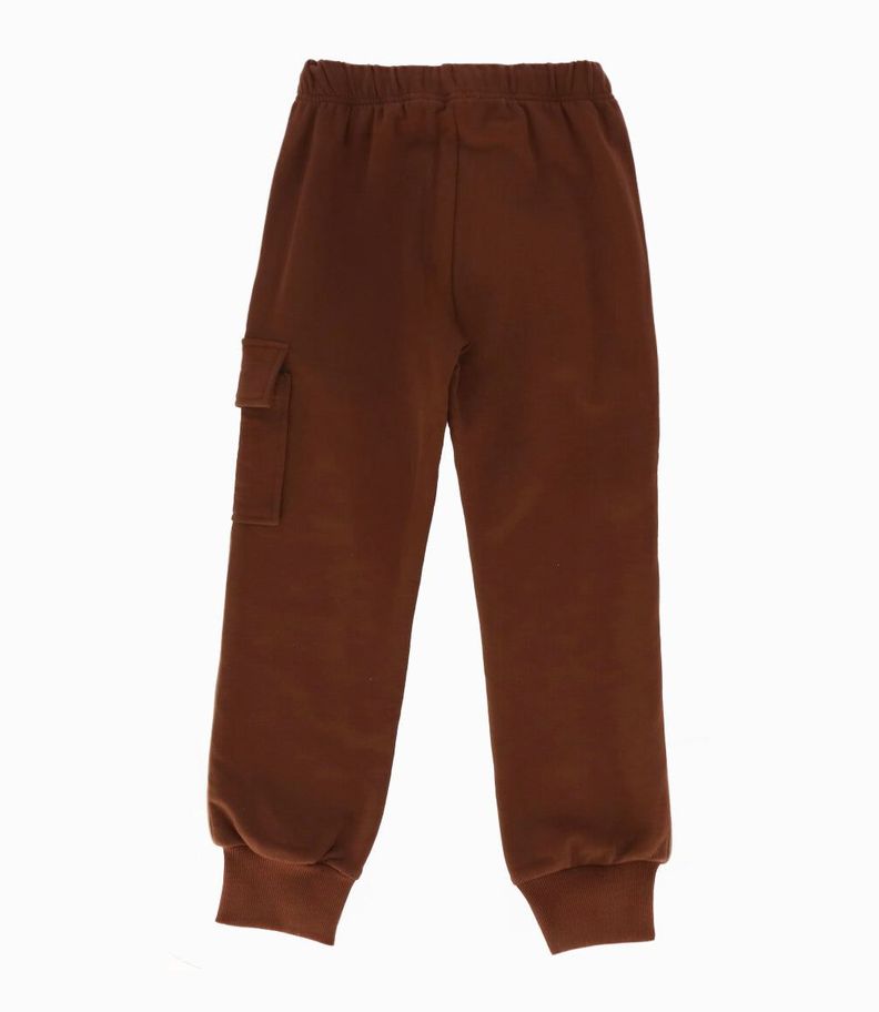 Pantalón de buzo niña con oso café Limonada-1