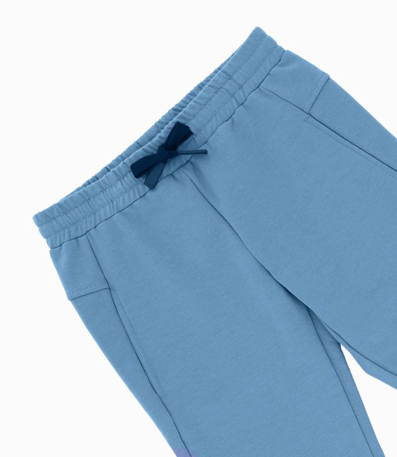Pantalón de buzo niño jogger celeste Black and Blue-2