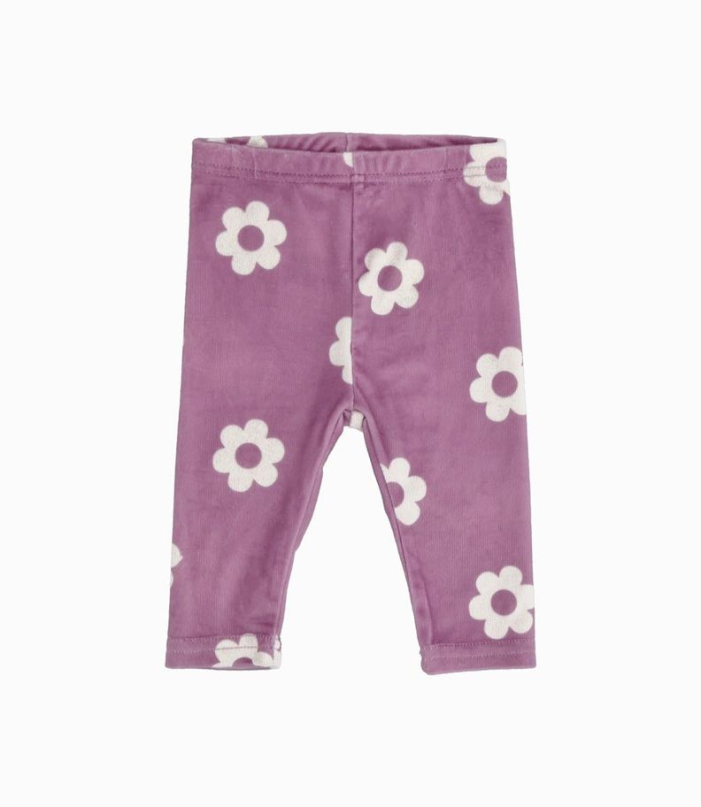 Conjunto bebé con flores palo rosa Limonada-2