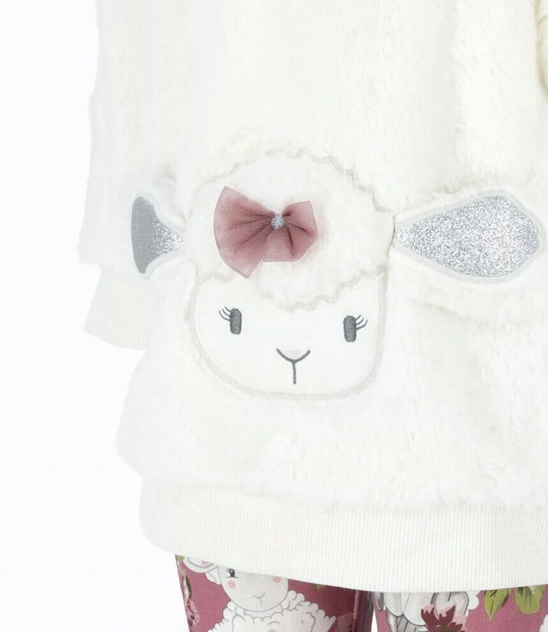 Conjunto bebés con oveja crudo Limonada-2