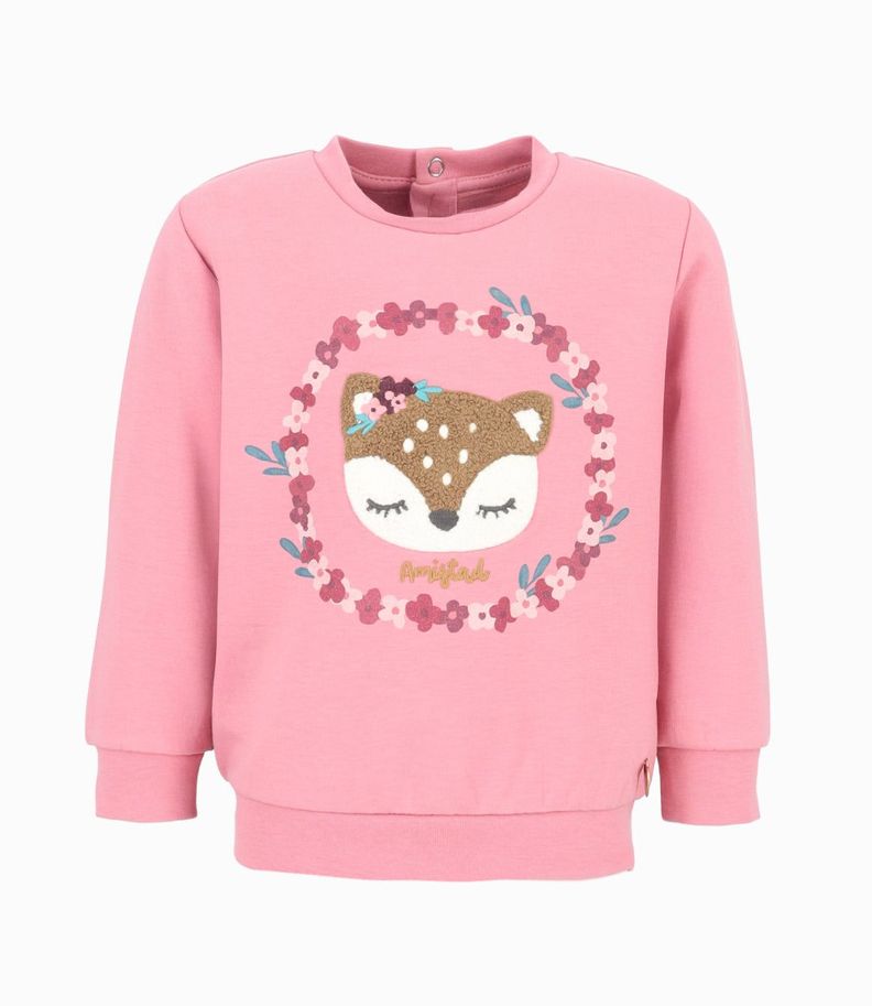 Polerón bebés con diseño rosado 4 Kids-1